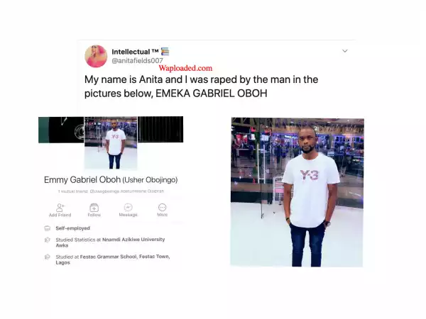 Virgin Anita accuses one Emeka of Rape (See twitter thread)